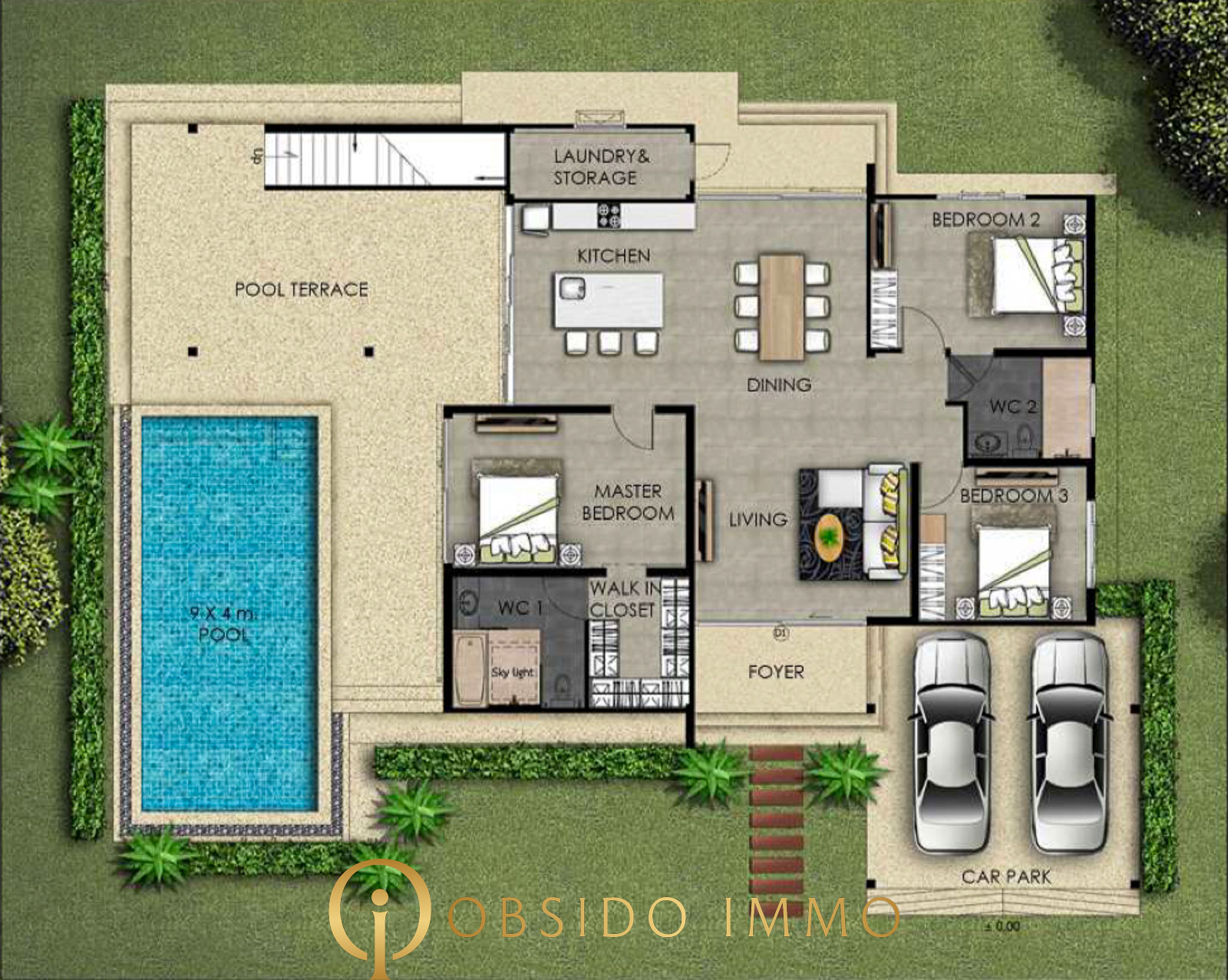 Obsido – Achat immobilier – Hua Hin – villa – Sivana Hideaway – plot 22 -5