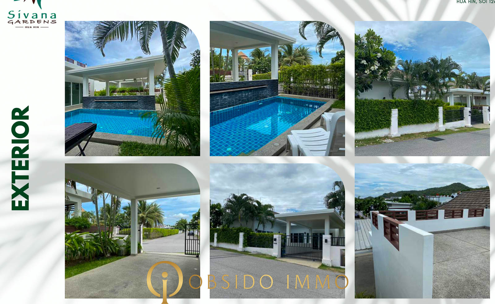 Obsido – Achat immobilier – Hua Hin – villa – Sivana garden – plot 2 -6