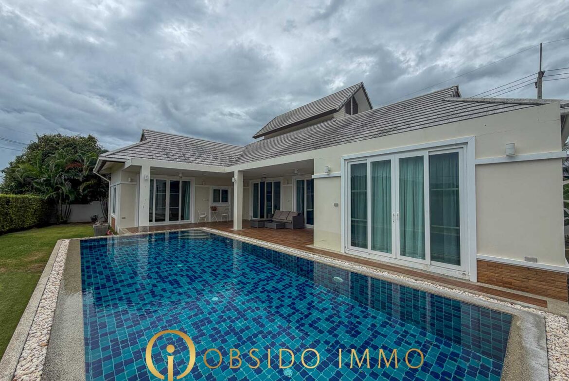 Obsido Immo – Hua Hin – Villa – Emerald Scenery – -16